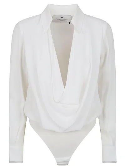 Elisabetta Franchi Elegant Women's Flattering Fit Shirt In Neutral