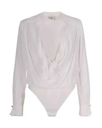 Elisabetta Franchi Elegant Women's Mini Shirt In Avorio