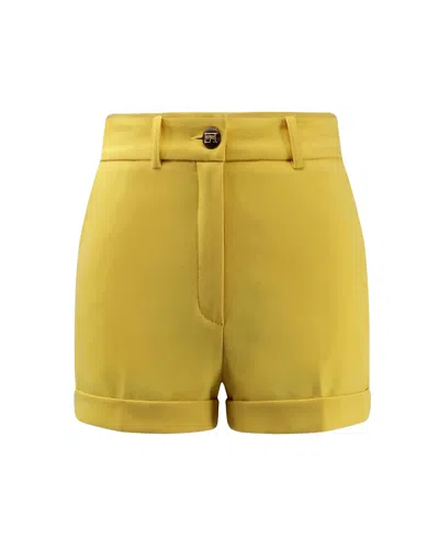 Elisabetta Franchi Elegant Women's Mini Shorts For Spring/summer 2026 In Yellow