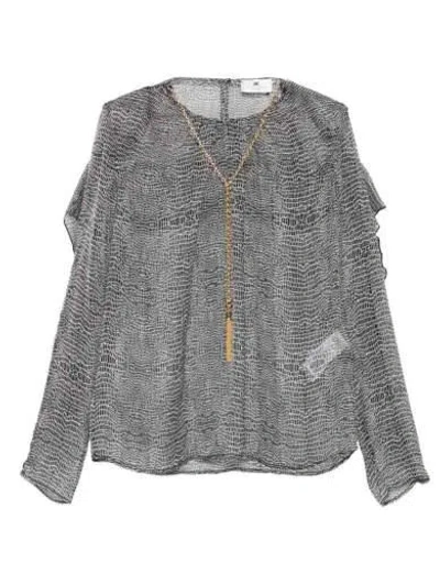Elisabetta Franchi Elegant Women's Silk Blouse In Black