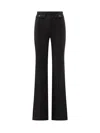 Elisabetta Franchi Black Flared Pants In Black