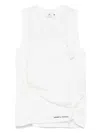 Elisabetta Franchi Bow-detail Jersey Tank Top In White