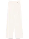 Elisabetta Franchi Contrasting-topstitching Crepe Trousers