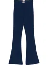 Elisabetta Franchi Blue Flared Pant In Blue