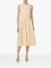 Elisabetta Franchi Cotton Poplin Dress With Logo Detail