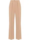 Elisabetta Franchi Emblem Crepe Straight Trousers