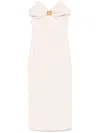 Elisabetta Franchi Macro-bow Crepe Midi Dress