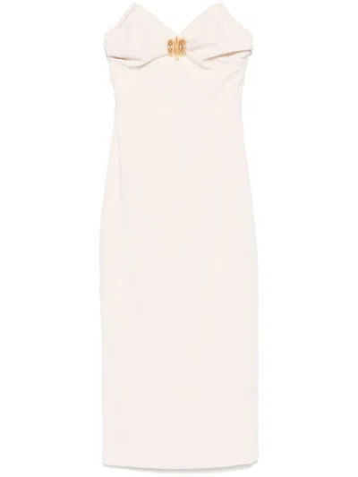 Elisabetta Franchi Macro-bow Crepe Midi Dress