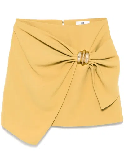 Elisabetta Franchi Macro-bow Crepe Mini Skirt