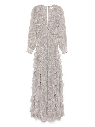 Elisabetta Franchi Polka-dot Maxi Dress