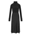 Elisabetta Franchi Elisabetta Franci Black Turtleneck Dress In Black