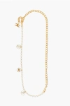 Elisabetta Franchi Embellished Belt With Lobster Clasp Closure In Multi