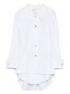 Elisabetta Franchi Embellished-cuff Shirt In White