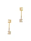 Elisabetta Franchi Embellished Half-ring Earrings
