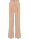 Elisabetta Franchi Emblem Crepe Straight Trousers
