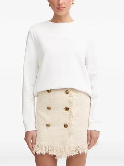 Elisabetta Franchi Embossed-logo Sweater In Multi