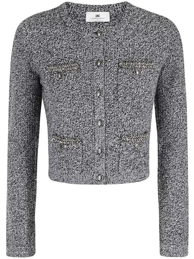 ELISABETTA FRANCHI EMBROIDERED CARDIGAN