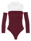 Elisabetta Franchi Embroidered-logo Bodysuit In Multi