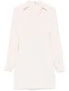 Elisabetta Franchi Minikleid Mit Logo-stickerei In Nude