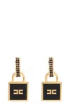 ELISABETTA FRANCHI ELISABETTA FRANCHI ENAMELLED PENDANT EARRINGS