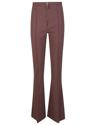 Elisabetta Franchi Essential Pant In Brown