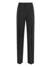 Elisabetta Franchi High-waisted Black Pants With Pleated Design In Black