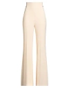 Elisabetta Franchi Essential Woman Pants Cream Size 6 Polyester, Elastane In Pink