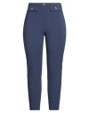 Elisabetta Franchi Essential Woman Pants Navy Size 10 Polyester, Elastane In Blue