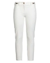 Elisabetta Franchi Essential Woman Pants White Size 8 Polyamide, Elastane