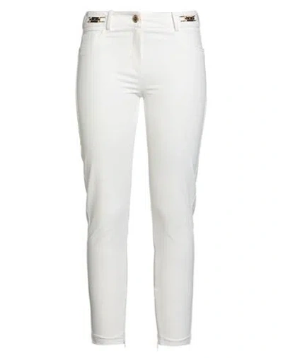 Elisabetta Franchi Essential Woman Pants White Size 8 Polyamide, Elastane In White