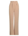 Elisabetta Franchi Essentials Woman Pants Camel Size 6 Polyester In Neutral