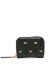 Elisabetta Franchi Étoile Quilted Wallet In Black