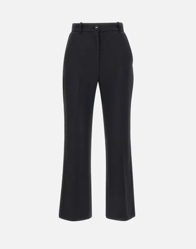 Elisabetta Franchi Events Black Crepe Trousers