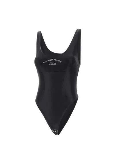 Elisabetta Franchi Events Bodysuit In Black