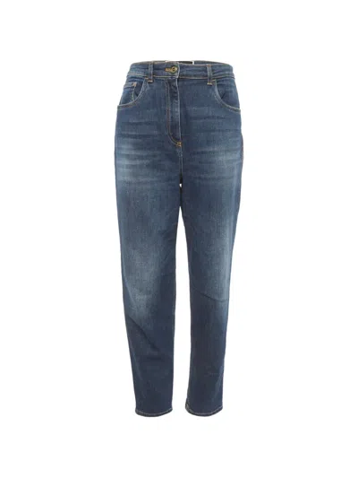 Pre-owned Elisabetta Franchi Faded Skinny Jeans In Blue