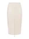 Elisabetta Franchi Skirts Milk In Neutral
