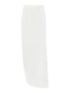 Elisabetta Franchi Crepe Skirt With Satin Bow In White
