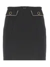 Elisabetta Franchi Skirt With Knee Length And Midi In Black