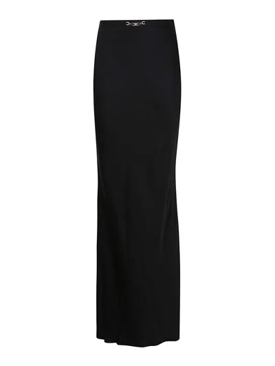 Elisabetta Franchi Midi Skirt In Black