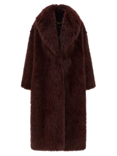 ELISABETTA FRANCHI ELISABETTA FRANCHI FAUX FUR COAT