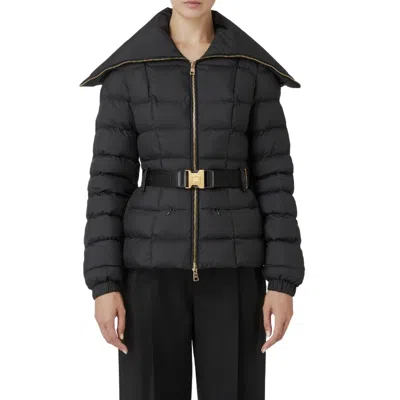 ELISABETTA FRANCHI FEATHERS WOMAN ELISABETTA FRANCHI - PADDED JACKET - BLACK