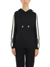 Elisabetta Franchi Side-stripe Hooded Jumper