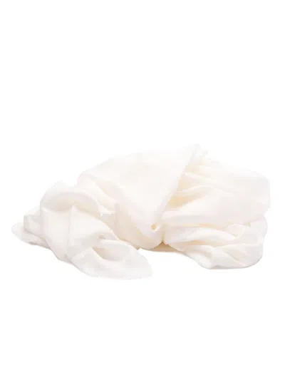 Elisabetta Franchi Fine-knit Scarf In Neutrals