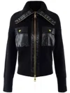 Elisabetta Franchi Sleek Zippered Fisherman Cardigan In 110 Nero