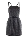 Elisabetta Franchi Fitted Black Dress With Belt
