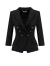 Elisabetta Franchi Fitted Blazer With Logoed Buttons