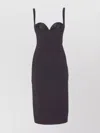 Elisabetta Franchi Fitted Dress With Adjustable Shoulder Straps In Multi
