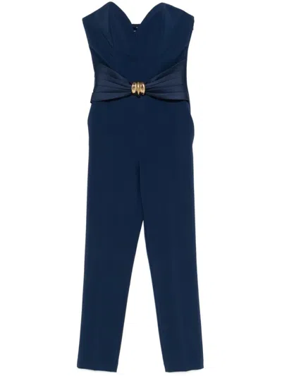 ELISABETTA FRANCHI ELISABETTA FRANCHI FITTED JUMPSUIT WITH SWEETHEART NECKLINE