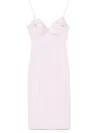Elisabetta Franchi Fitted Midi Dress In Pink