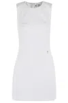 Elisabetta Franchi Fitted Mini Dress With Structured Bodice And Back Zipper